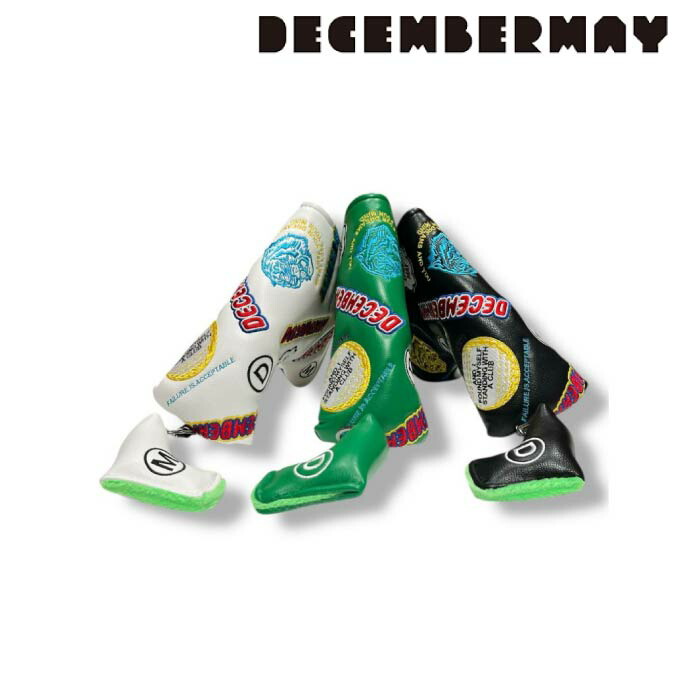 DECEMBERMAY ディセンバーメイ ゴルフ メンズ レディース Embroidery head cover for putter cover パター用 ヘッドカバー 3-999-8014 秋冬 2025