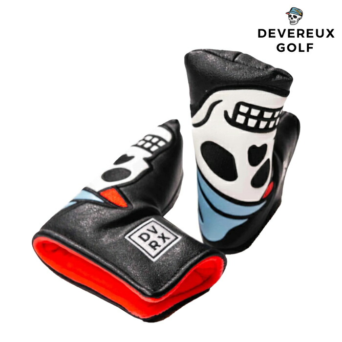 DEVEREUX GOLF デヴァローゴルフ メンズ レディース Icon skull Blade putter cover パターカバー 075754844 メンズ 2026
