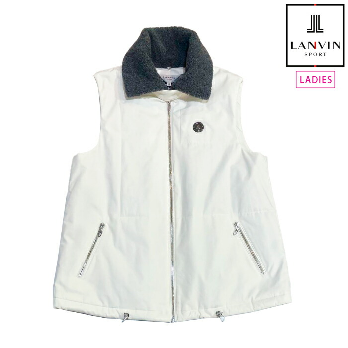 LANVIN SPORT ランバン スポール ゴルフウェア レディース 中わたアウターベスト HEAT NAVI 蓄熱保温 VG5FVE61L 秋冬 2025