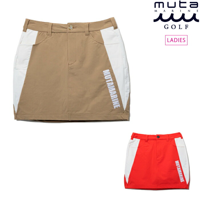 muta MARINE GOLF ムータマリンゴルフ ゴルフ御召しもの レディース CORDURA? 4WAY伸ばすこと スコート 伸ばすこと 耐久 撥水 mgmk-445060 秋冬 2025