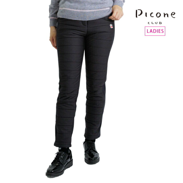 【30%OFF SALE】PICONE CLUB ピッコーネクラブ ゴルフ御召しもの レディース 防風撥水中綿キルトうつり変わりズボン下 伸縮性 はっ水 伸ばすこと性 c517108 秋冬 2025
