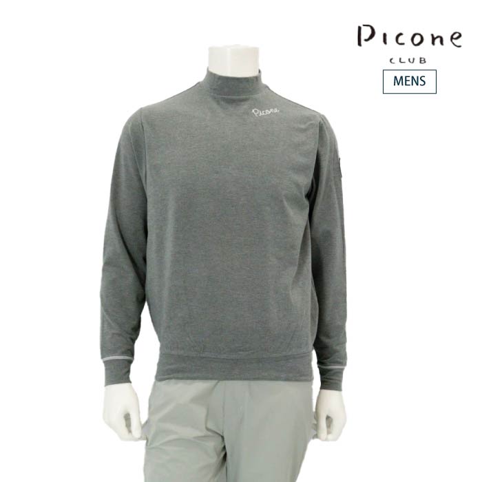 【30%OFF SALE】PICONE CLUB ピッコーネクラブ ゴルフウェア メンズポイント刺繍起毛ハイネックプルオーバー ハイクラス素材 アンチピリング スウェードライク c549008 秋冬 2025