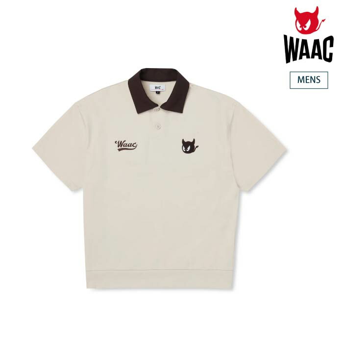 WAAC GOLFメンズゴルフウェアポロシャツ 未使用タグ付き ワック（WAAC）（メンズ）ゴルフウェア クラシック 半袖ピケ