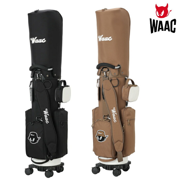 WAAC ゴルフバッグ ブラック WAAC ワック ゴルフ スタンドキャディバッグ UNISEX BUCKET