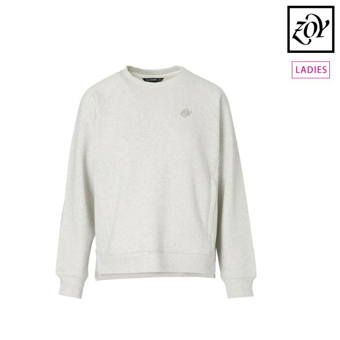 【20%OFF SALE】ZOY ゾーイ ゴルフウェア レディース WOMEN グリスターフレンチテリー プルオーバー ラメ スウェット リラクシー 071654009 秋冬 2025｜ゴルフシティアルド