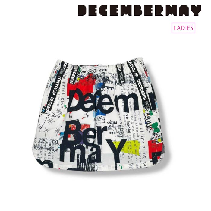 DECEMBERMAY ディセンバーメイ ゴルフ御召しもの レディース スコート Graffiti skirt/ WOMEN 伸ばすこと 吸湿速乾 2-505-2527 CACF_01