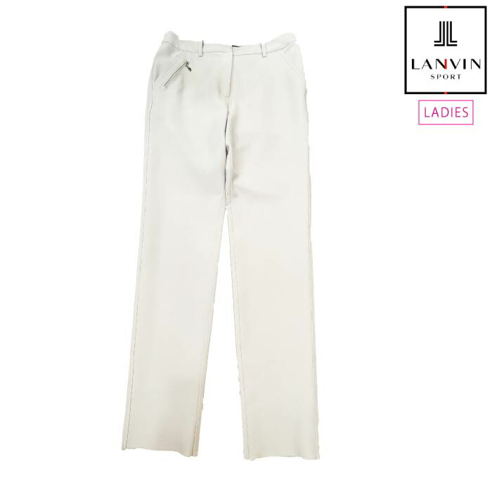 【20%OFF SALE】LANVIN SPORT ランバン スポール ゴルフウェア レディース シャドーストライプジャカードロングパンツ ストレッチ はっ水 VG5SLP31L 春夏 2025 19,272円