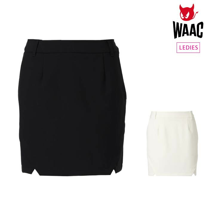 WAAC ワック インナー付き ストレッチ プリーツスカート ブラック系 0 25SS】WOMEN プリーツスカートパンツ ブラック