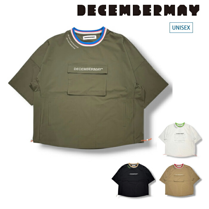 DECEMBERMAY ディセンバーメイ ゴルフ御召しもの メンズ レディース ユニ一発やる Water repellent short sleeve shirt  ティーシャツ 半袖プルオーバー 伸ばすこと性 撥H材 防風性 高役立つこと原料品 シワになりにくい ホンブルグ帽 ゆったり 4-605-1551 春夏 2026