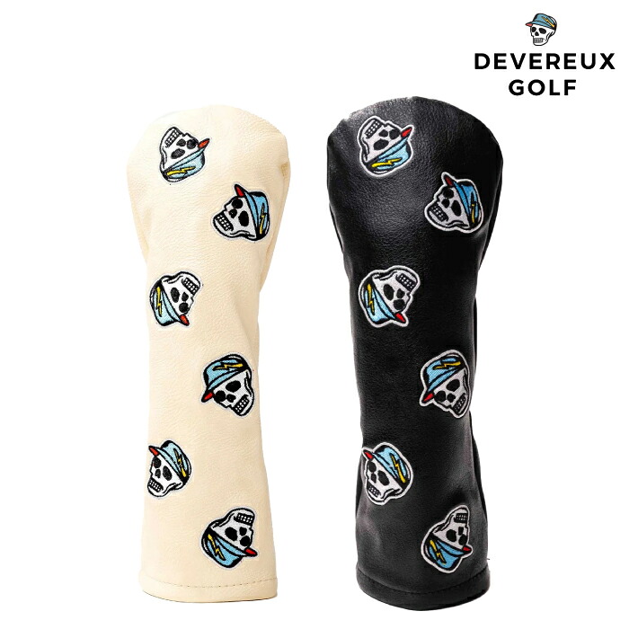 DEVEREUX GOLF デヴァローゴルフ メンズ レディース Icon skull Fairway Head cover フェアウエーウッド ヘッドカバー 075754841 春夏 2026|ゴルフシティアルド