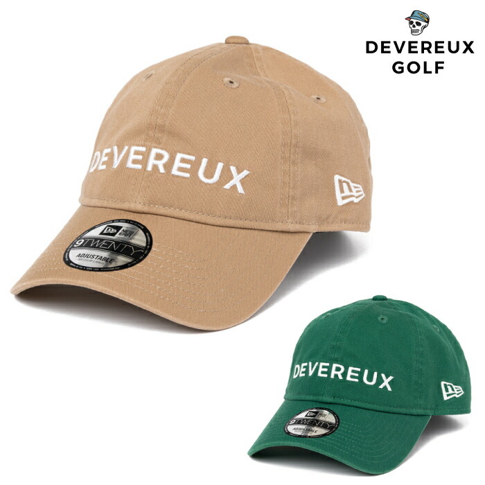 DEVEREUX GOLF デヴァローゴルフ ゴルフお召しもの メンズ レディース DVG NEWERA CAP 鳥打ち帽 DEVEREUX × NEW ERA 初二人三脚 やや浅め影ぼうし 075762802 春夏 2026