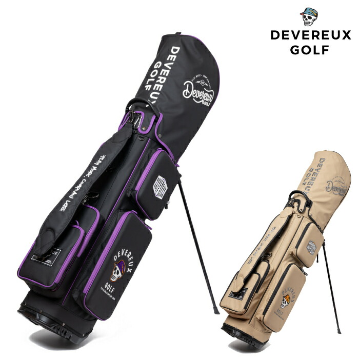 DEVEREUX GOLF デヴァローゴルフ メンズ レディース DVG DEEP side POCKET CB キャディバッグ 圧倒的な納める力 専用ボンネット取りまかなう嘱する 075762810 春夏 2026