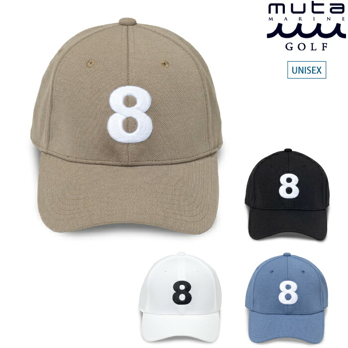 muta MARINE GOLF ムータマリンゴルフ メンズ レディース FIELDSENSOR・・ 8 ロゴキャップ 帽子 特殊メッシュ構造 マジックテープ式アジャスター MMAV-622231 春夏 2026