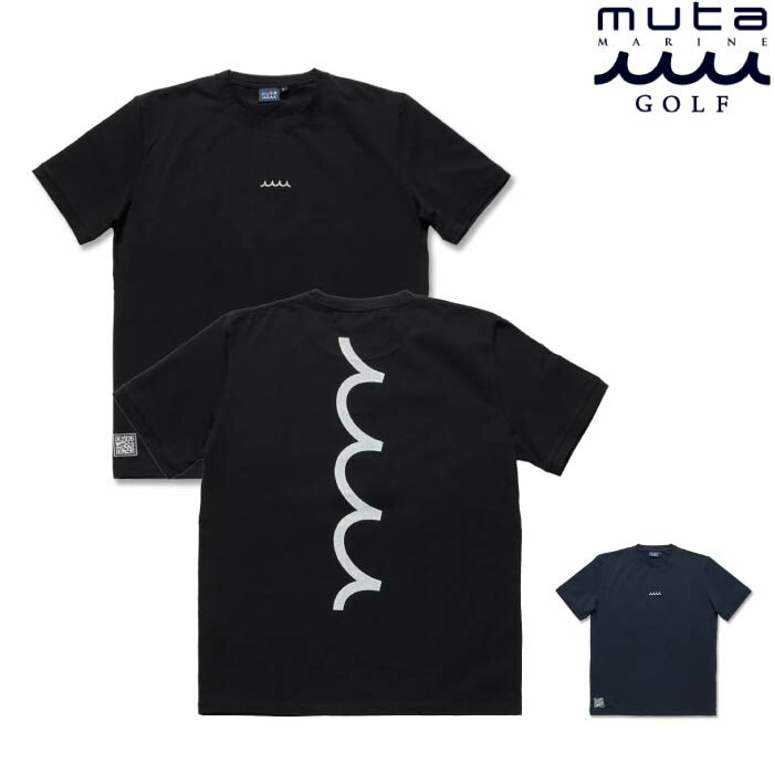 muta MARINE GOLF ムータマリンゴルフ ゴルフウェア メンズ レディース QR WAVE ストレッチTシャツ スリムフィット 混紡素材 mmkw-434764 春夏 2026