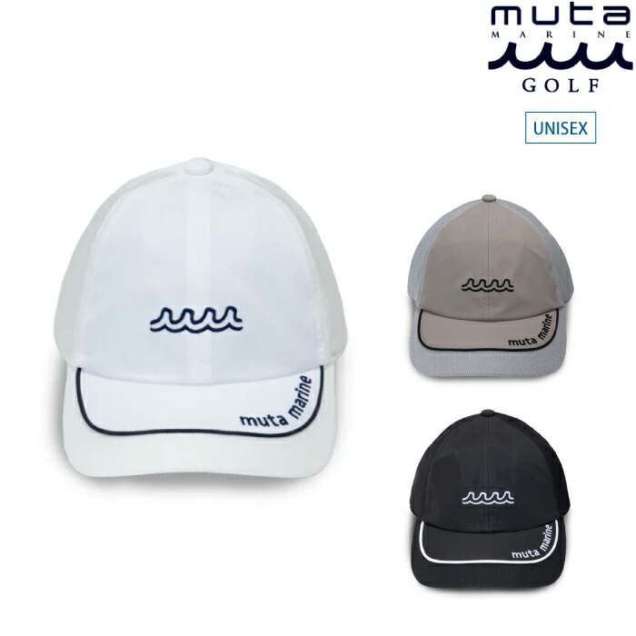 muta MARINE GOLF ムータマリンゴルフ ゴルフお召しもの メンズ レディース スイッチング メッシュ鳥打ち帽 鳥打ち帽 軽さ 汗打ち切り分け取り吸水速乾出どころ召しかかえる 大きさかい繕う可 mmst-622230 春夏 2026