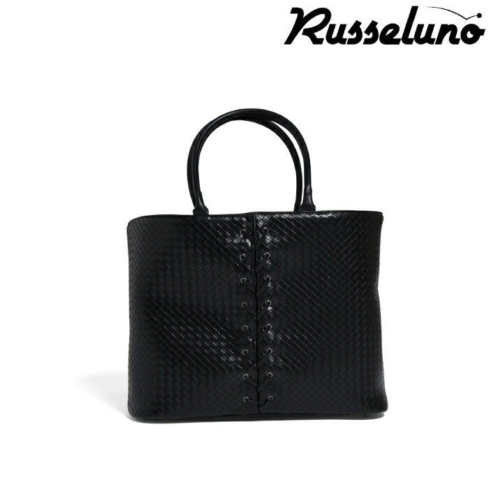 Russeluno ラッセルノ ゴルフ メンズ レディース LACE UP BIG TOTE レースアップ ビッグトート カートバッグ シンプル大容量 デイリーユース シリーズ商品あり rs-0002851 春夏 2026|ゴルフシティアルド