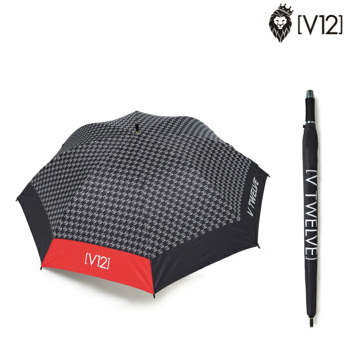 V12 ヴィトゥエルブ ゴルフ メンズ レディース MLOGO UMBRELLA 晴雨兼用 パラソル 傘 UVカット仕様 超軽量 v122610-ac20 春夏 2026｜ゴルフシティアルド