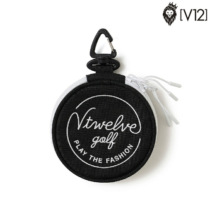 V12 ヴィトゥエルブ ゴルフ メンズ レディース ML POUCH 丸型デザイン 小物用ポーチ カラビナ付 v122610-bg10 春夏 2026