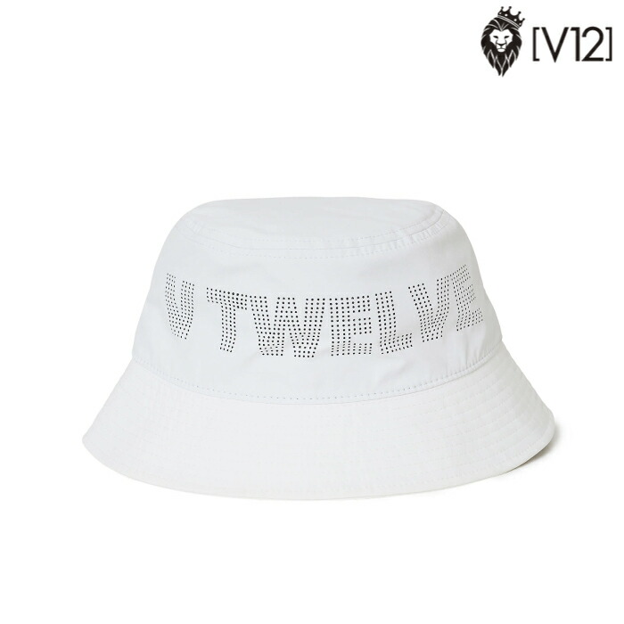 V12 ヴィトゥエルブ ゴルフウェア メンズ レディース PERFORATE HAT バケットハット 帽子 パンチングロゴ ベーシックデザイン v122610-cp02 春夏 2026