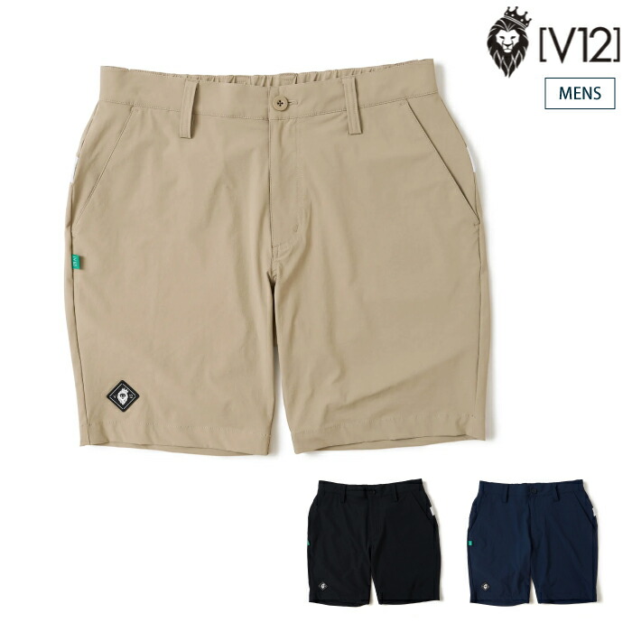 V12 ヴィトゥエルブ ゴルフお召しもの メンズ OZ SHORTS 遊撃手ズボン下 セットアップ 伸ばすこと性 吸水速乾燥した 好いたらしい V122610-HP04 春夏 2026