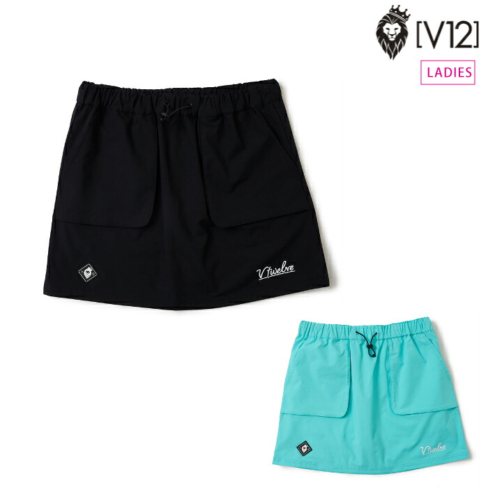 V12 ヴィトゥエルブ ゴルフお召しもの レディース HICKY SKIRT スコート 向こう正面衣嚢 伸ばすこと v122610-sk06 春夏 2026