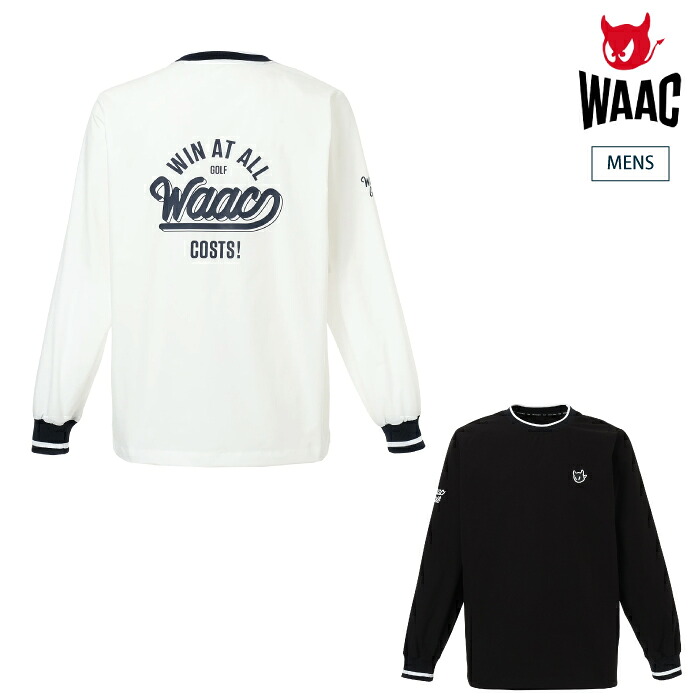 WAAC ワック ゴルフウェア メンズ 長袖ブルゾン MEN ストレッチタフタバックロゴプルオーバー ドローストリング 圧倒的軽さ ストレスフリー 072262010 春夏 2026