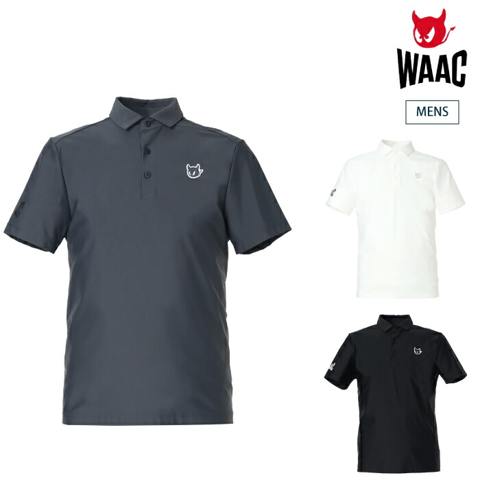 WAAC ワック ゴルフウェア メンズ MEN ESSENTIAL ECO NYLON 半袖ポロシャツ ストレッチ UVカット ハンドウォッシャブル対応 072262030 春夏 2026