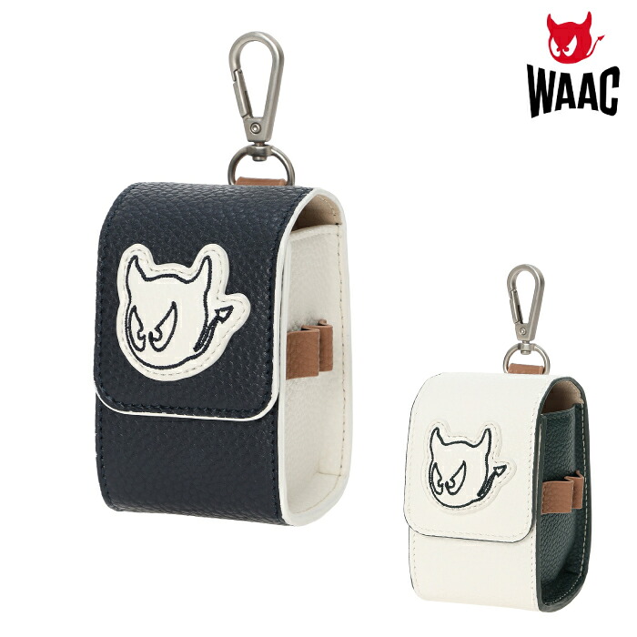 WAAC ワック ゴルフ メンズ レディース UNISEX Grainy Synthetic Leather ボールポーチ シリーズ商品あり 072262870 春夏 2026