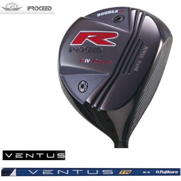JUSTICK ジャスティック PROCEED プロシード DOUBLE-R 4 REVIVE ドライバー FUJIKURA フジクラ VENTUS TR シャフト｜ゴルフシティアルド