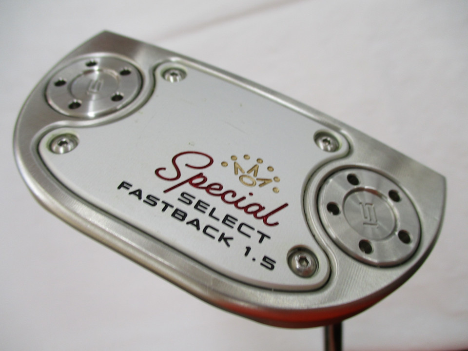 【中古】タイトリスト SC Special SELECT FASTBACK 1.5 パター 34.0インチ ヘッドカバーあり オリジナルスチール Cランク 右利き用 Titleist ゴルフクラブ スコッティキャメロン スペシャルセレクト フ