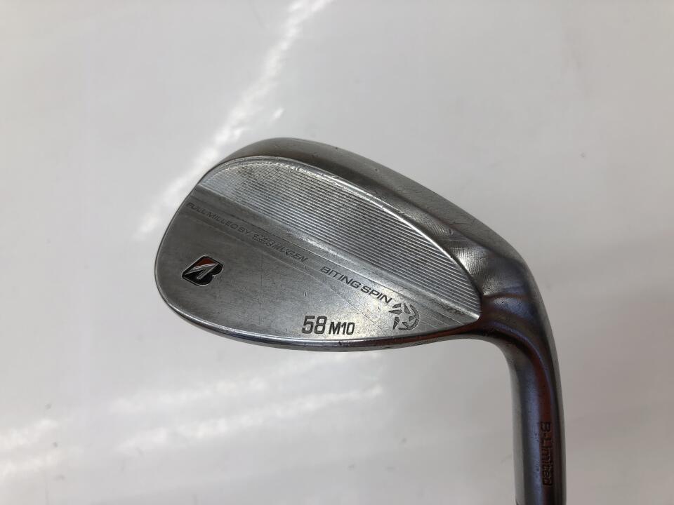 【中古】ブリヂストン B-Limited BITING SPIN FULL MILLED ウェッジ 58° 35.25インチ ヘッドカバーあり KS-wedge HW120 リシャフト品 Cランク 右利き用 BRIDGESTONE ゴルフクラブ ゴルフドゥ ゴルフ用品 GOLF DO 中|ゴルフ ドゥ 中古クラブ店