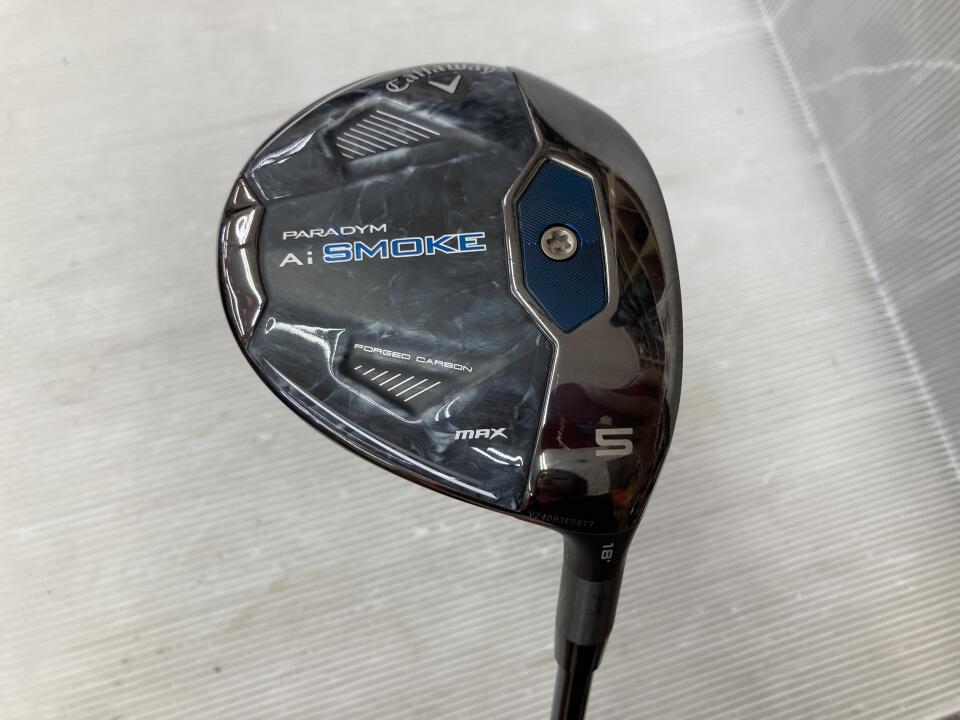 【中古】キャロウェイ PARADYM Ai SMOKE MAX フェアウェイウッド 5W 18&deg; Sフレックス 42.25インチ ヘッドカバーあり TENSEI 50 for Callaway(Ai SMOKE) Cランク 右利き用 Callaway ゴルフクラブ パラダイムAiスモ｜ゴルフ ドゥ 中古クラブ店