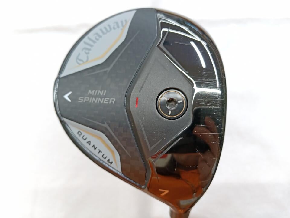 【中古】キャロウェイ QUANTUM MINI SPINNER フェアウェイウッド 7W 21&deg; Sフレックス 41.5インチ ヘッドカバーあり ATHLEMAX 60 for Callaway Cランク 右利き用 Callaway ゴルフクラブ クオンタムミニ ゴルフド｜ゴルフ ドゥ 中古クラブ店