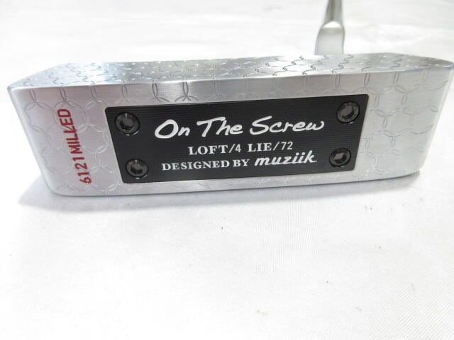 【中古】ムジーク On The Screw 6121 ショートスラント パター 33.5インチ ヘッドカバーあり オリジナルスチール リシャフト品 Cランク 右利き用 muziik ゴルフクラブ ゴルフドゥ ゴルフ用品 GOLF DO｜ゴルフ ドゥ 中古クラブ店 27,092円