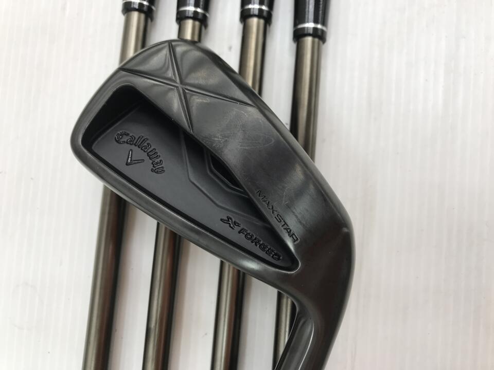 【中古】キャロウェイ X FORGED MAX STAR BLACK アイアンセット 27&deg; Sフレックス 37.5インチ NSプロ950GH neo Luxury Black Bランク 右利き用 Callaway ゴルフクラブ エックスフォージドマックススターブラッ｜ゴルフ ドゥ 中古クラブ店