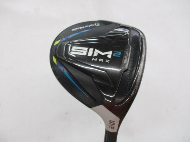 【中古】テーラーメイド SIM2 MAX フェアウェイウッド 5W 18&deg; Sフレックス 42.5インチ デイアマナR60 リシャフト品 Cランク 右利き用 Taylormade ゴルフクラブ シム2マックス ゴルフドゥ ゴルフ用品 G｜ゴルフ ドゥ 中古クラブ店