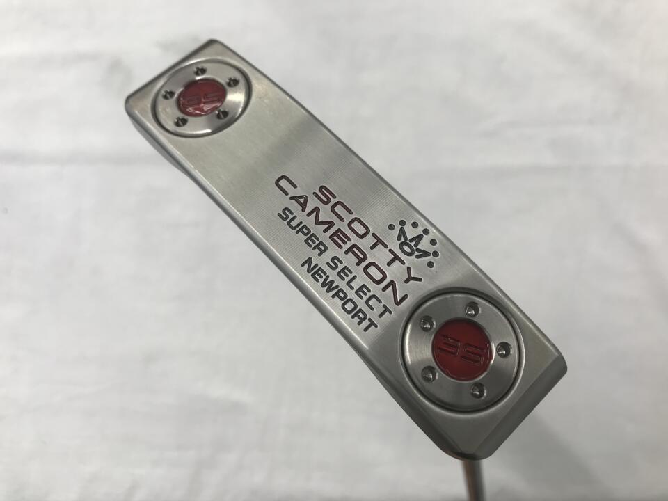 【中古】タイトリスト SC SUPER SELECT NEWPORT パター 34.0インチ ヘッドカバーあり オリジナルスチール Bランク 右利き用 Titleist ゴルフクラブ スコッティキャメロン スーパーセレクト ニューポー｜ゴルフ ドゥ 中古クラブ店