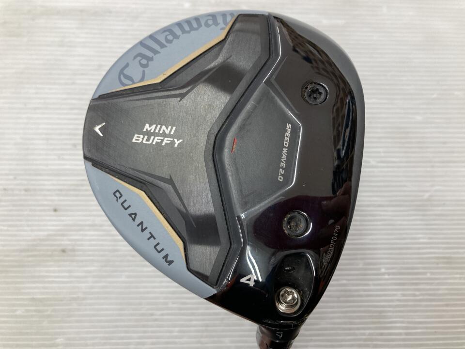 【中古】キャロウェイ QUANTUM MINI BUFFY フェアウェイウッド 4W 17&deg; Sフレックス 42.0インチ ヘッドカバーあり ATHLEMAX 60 for Callaway Bランク 右利き用 Callaway ゴルフクラブ クオンタムミニ ゴルフド｜ゴルフ ドゥ 中古クラブ店