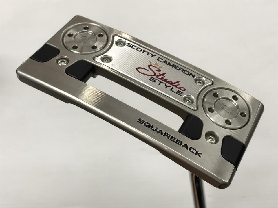 【中古】【訳あり】タイトリスト SC STUDIO STYLE SQUAREBACK パター 33.5インチ ヘッドカバーあり オリジナルスチール Dランク 右利き用 Titleist ゴルフクラブ スコッティキャメロン スタジオスタイ｜ゴルフ ドゥ 中古クラブ店