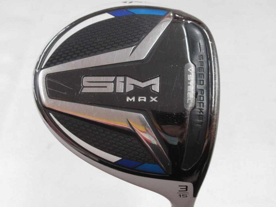 【中古】テーラーメイド SIM MAX フェアウェイウッド 3W 15° Sフレックス 43.25インチ ディアマナ ZF60 リシャフト品 Dランク 右利き用 Taylormade ゴルフクラブ シムマックス ゴルフドゥ ゴルフ用品|ゴルフ ドゥ 中古クラブ店