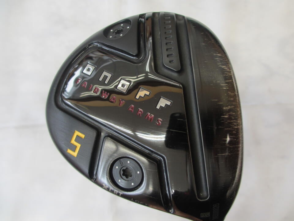 【中古】グローブライド ONOFF FAIRWAY ARMS KURO 2024 フェアウェイウッド 5W 18&deg; Sフレックス 42.5インチ ヘッドカバーあり SHINARI50CBT リシャフト品 Cランク 右利き用 GLOBERIDE ゴルフクラブ オノフ フ｜ゴルフ ドゥ 中古クラブ店
