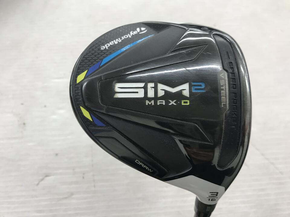 【中古】テーラーメイド SIM2 MAX-D フェアウェイウッド 3W 16&deg; UNIフレックス 43.25インチ ヘッドカバーあり AMBAY リシャフト品 Dランク 右利き用 Taylormade ゴルフクラブ シム2マックスD ゴルフドゥ｜ゴルフ ドゥ 中古クラブ店