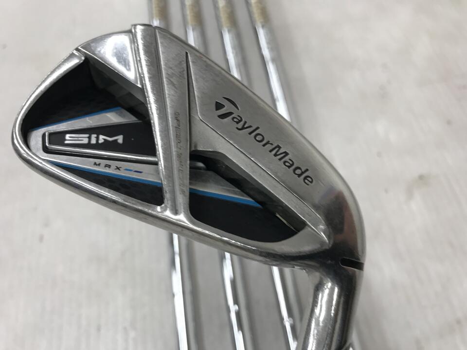 【中古】テーラーメイド SIM MAX アイアンセット S200フレックス 37.5インチ ダイナミックゴールド 120 リシャフト品 Dランク 右利き用 Taylormade ゴルフクラブ シムマックス ゴルフドゥ ゴルフ用|ゴルフ ドゥ 中古クラブ店