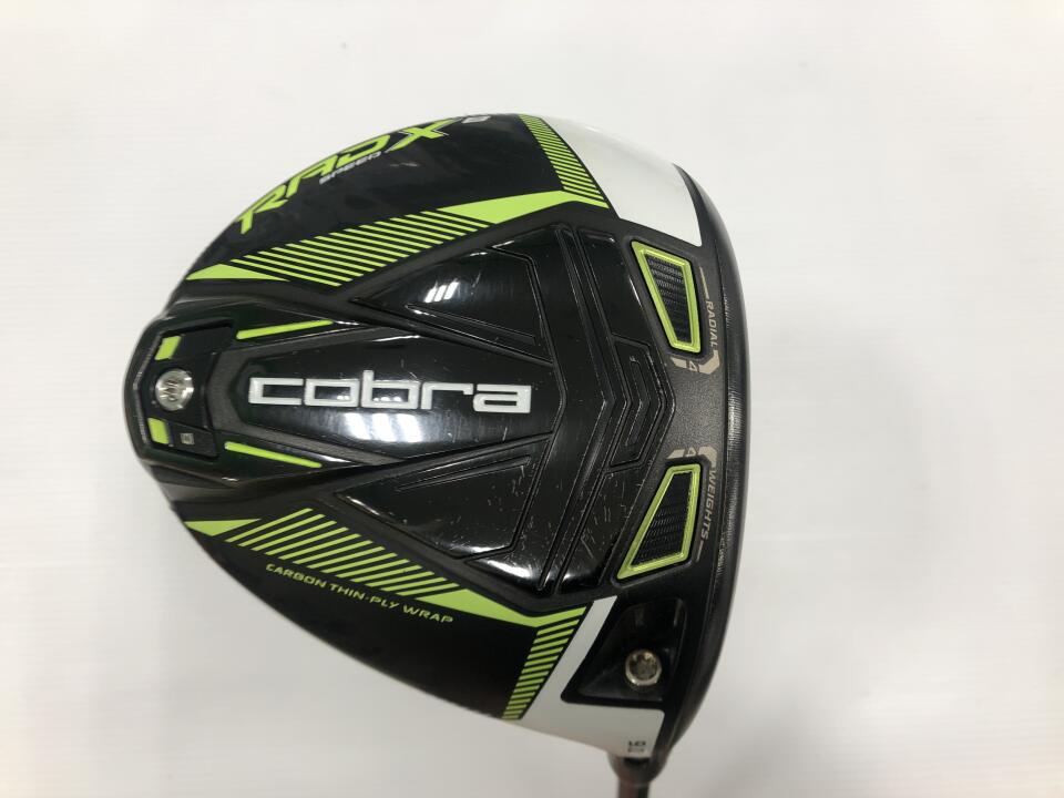 【中古】コブラ KING RADSPEED XB Black/Yellow ドライバー 9&deg; Sフレックス 45.25インチ ヘッドカバーあり Speeder EVOLUTIONfor RADSPEED リシャフト品 Cランク 右利き用 COBRA ゴルフクラブ キングラッドスピー｜ゴルフ ドゥ 中古クラブ店