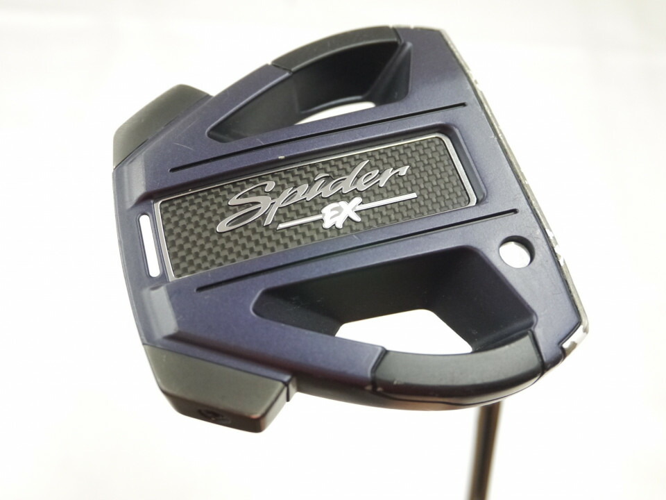 【中古】テーラーメイド Spider EX NAVY/WHITE SINGLE BEND パター 34.0インチ ヘッドカバーあり オリジナルスチール Dランク 右利き用 Taylormade ゴルフクラブ スパイダーEX ネイビーホワイト シングル|ゴルフ ドゥ 中古クラブ店