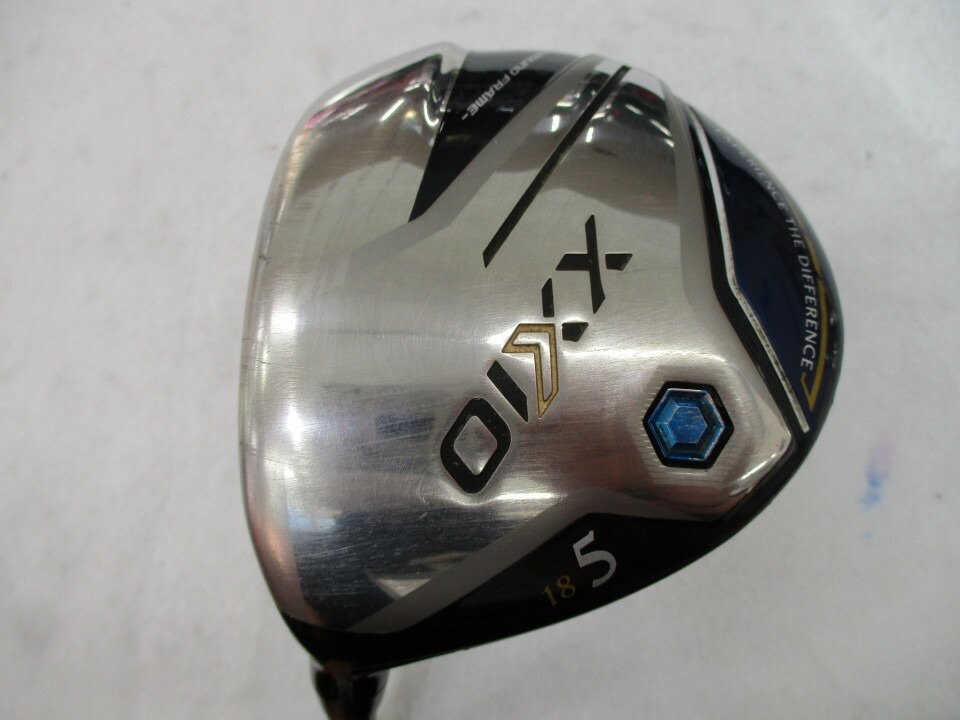【中古】ダンロップ XXIO 12 ネイビー フェアウェイウッド 5W 18° Rフレックス 42.25インチ ヘッドカバーあり MP1200 ネイビー Cランク 左利き用 DUNLOP ゴルフクラブ ゼクシオ12 ゴルフドゥ ゴルフ用