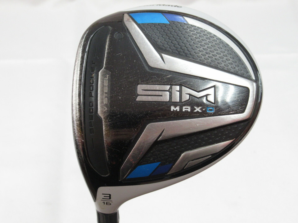 【中古】テーラーメイド SIM MAX-D US フェアウェイウッド 3W 16° Sフレックス 43.25インチ Diamana FW Limited s60 リシャフト品 Cランク 左利き用 Taylormade ゴルフクラブ シムマックスD ゴルフドゥ ゴル