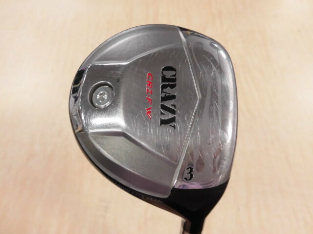 【中古】クレイジー CRZ-FW フェアウェイウッド 3W 15.5° Sフレックス 42.5インチ ヘッドカバーあり ＰＲＯＪＥＣＴ Ｘ 6.0 リシャフト品 Dランク 右利き用 CRAZY ゴルフクラブ ゴルフドゥ ゴルフ