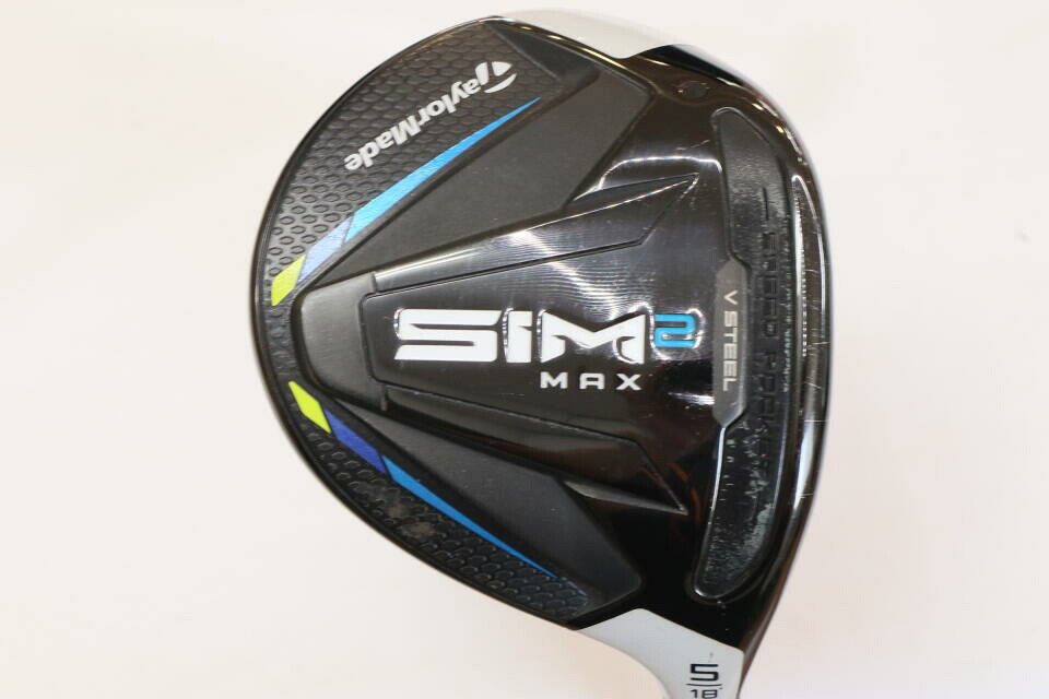 【中古】テーラーメイド SIM2 MAX フェアウェイウッド 5W 18° Xフレックス 42.5インチ ヘッドカバーあり Speeder　EVOLUTION　3　FW　60 リシャフト品 Cランク 右利き用 Taylormade ゴルフクラブ シム2マッ