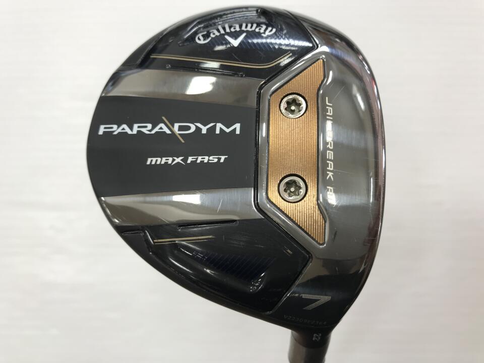 【中古】キャロウェイ PARADYM MAX FAST フェアウェイウッド 7W 22° Rフレックス 42.0インチ ヘッドカバーあり TENSEI 40for Callaway リシャフト品 Cランク 右利き用 Callaway ゴルフクラブ パラダイムマッ